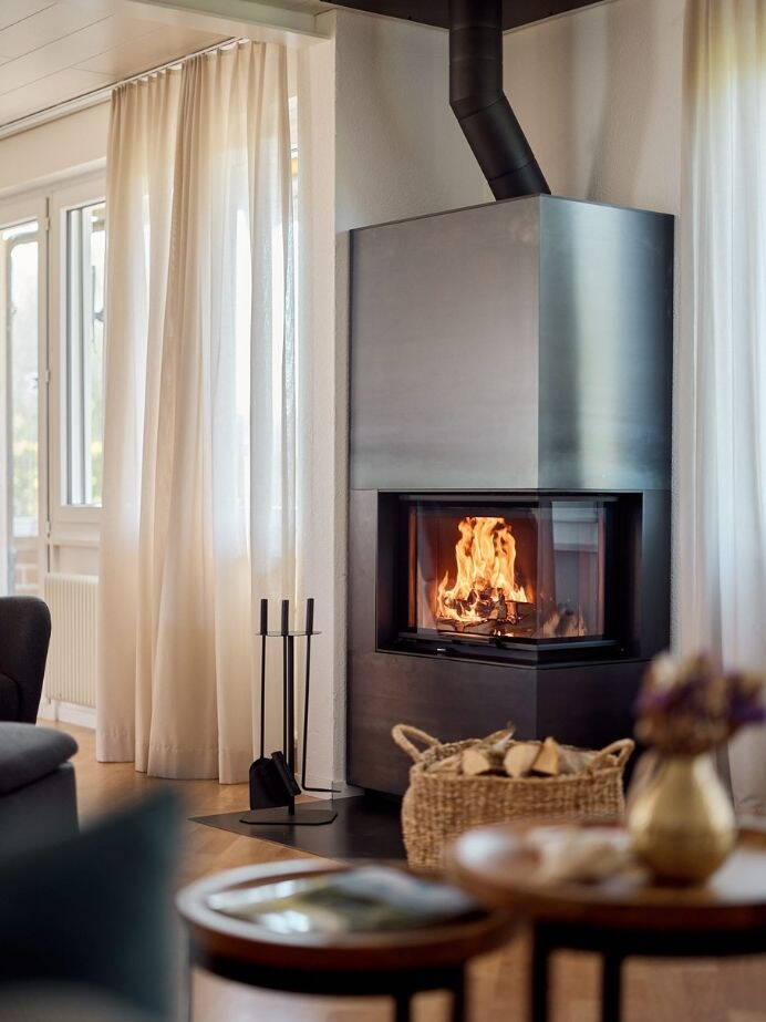 Schwedenofen neocube C20 Keramik Montagebeispiel Schwedenofen neocube C20 Keramik Montagebeispiel