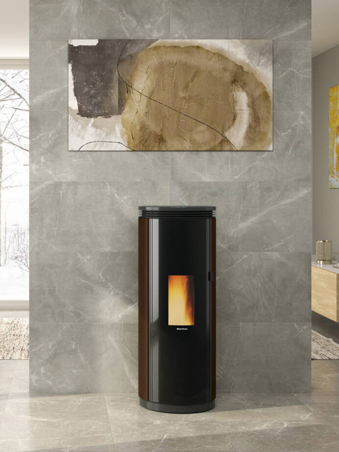 Schwedenofen Pelletofen Pamela Steel Bronzo Schwedenofen Pelletofen Pamela Steel Bronzo